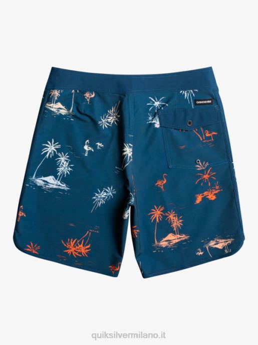 esso Quiksilver uomini surfsilk capesante 19 pantaloncini da surf blu maiolica HTZR1492