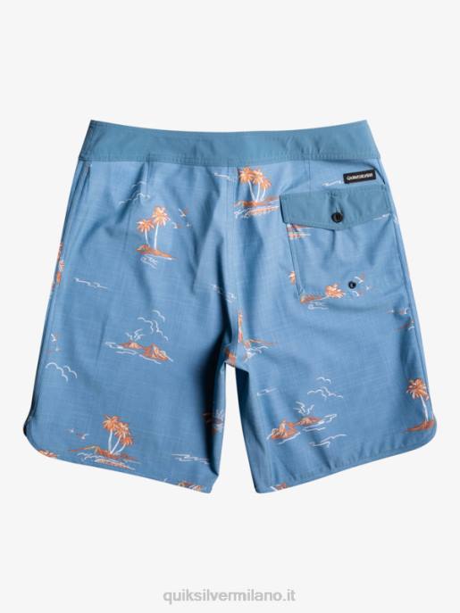 esso Quiksilver uomini surfsilk capesante 19 pantaloncini da surf capitani blu HTZR1498