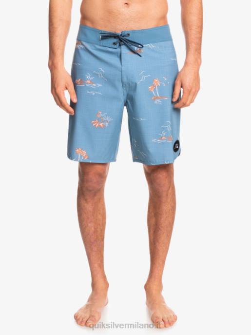 esso Quiksilver uomini surfsilk capesante 19 pantaloncini da surf capitani blu HTZR1498