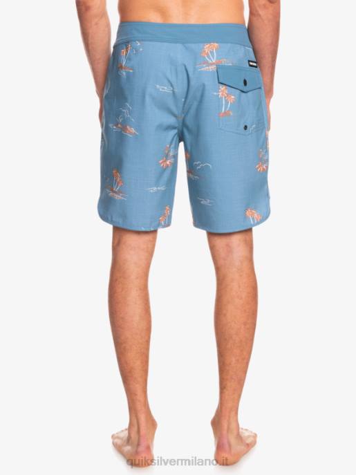 esso Quiksilver uomini surfsilk capesante 19 pantaloncini da surf capitani blu HTZR1498