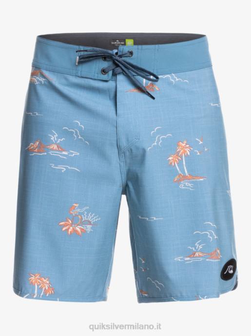 esso Quiksilver uomini surfsilk capesante 19 pantaloncini da surf capitani blu HTZR1498