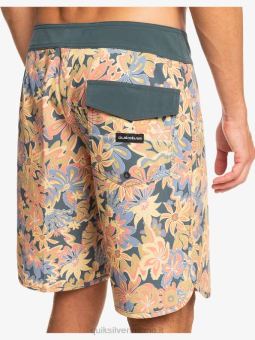 esso Quiksilver uomini surfsilk capesante 19 pantaloncini da surf lavagna scura HTZR219