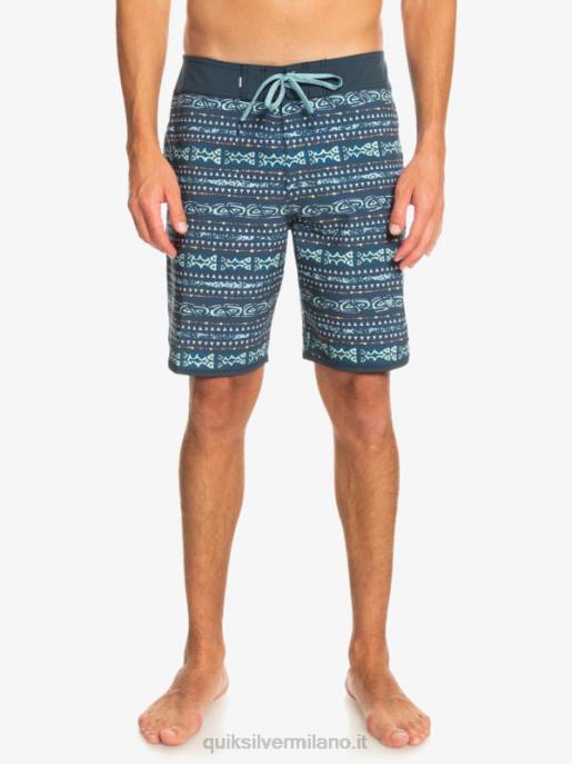 esso Quiksilver uomini surfsilk capesante 19 pantaloncini da surf marina di mezzanotte HTZR221