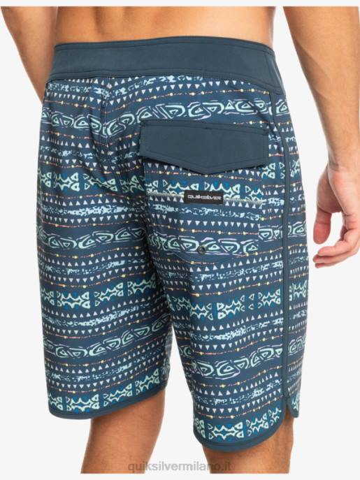esso Quiksilver uomini surfsilk capesante 19 pantaloncini da surf marina di mezzanotte HTZR221
