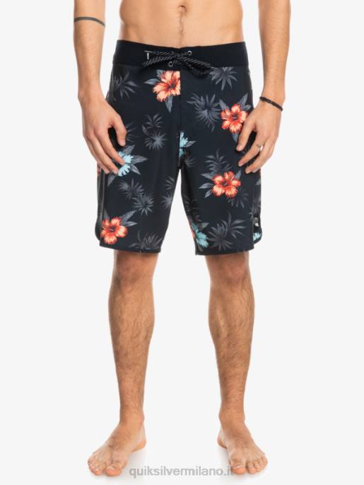 esso Quiksilver uomini surfsilk capesante 19 pantaloncini da surf nero HTZR1496