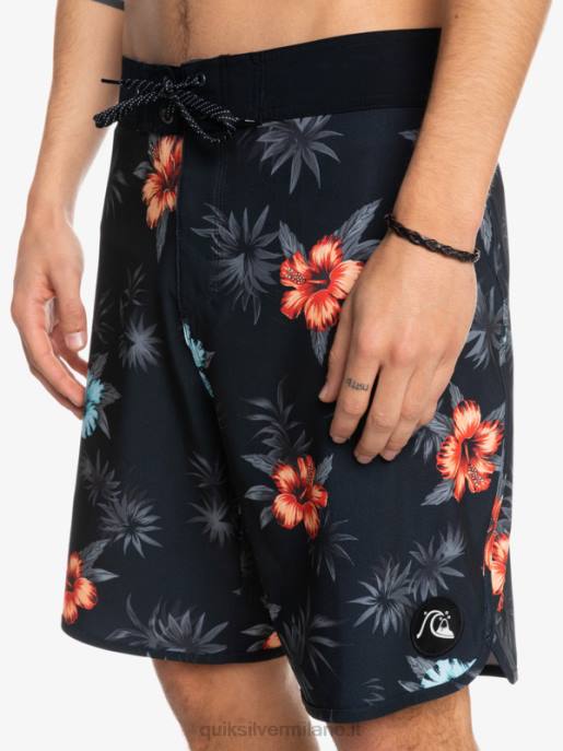 esso Quiksilver uomini surfsilk capesante 19 pantaloncini da surf nero HTZR1496