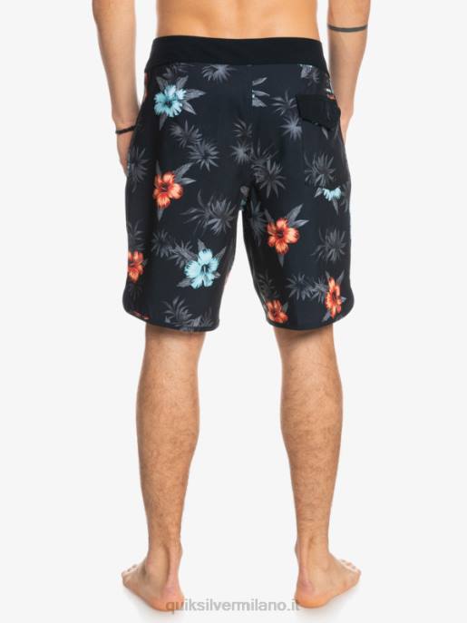 esso Quiksilver uomini surfsilk capesante 19 pantaloncini da surf nero HTZR1496