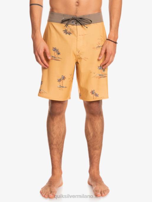 esso Quiksilver uomini surfsilk capesante 19 pantaloncini da surf ocra HTZR1497