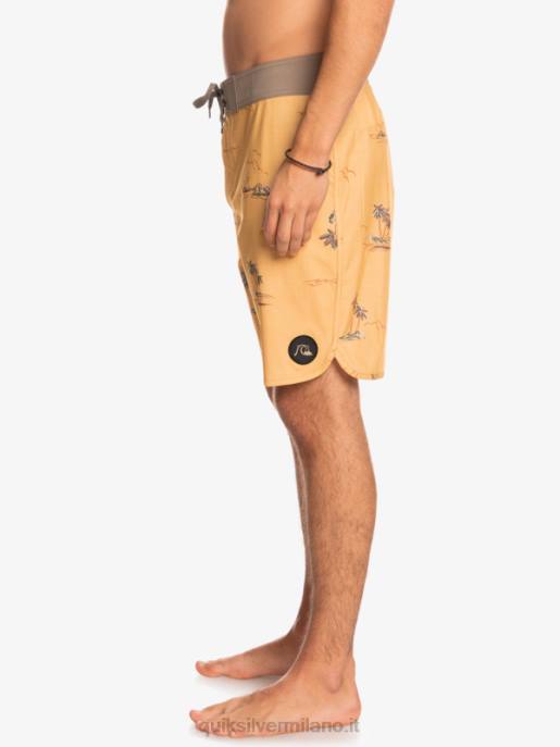 esso Quiksilver uomini surfsilk capesante 19 pantaloncini da surf ocra HTZR1497