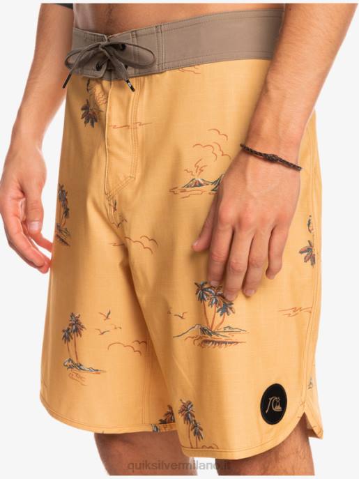 esso Quiksilver uomini surfsilk capesante 19 pantaloncini da surf ocra HTZR1497