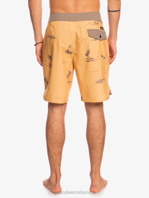 esso Quiksilver uomini surfsilk capesante 19 pantaloncini da surf ocra HTZR1497