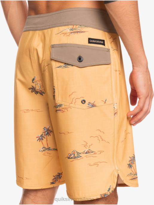 esso Quiksilver uomini surfsilk capesante 19 pantaloncini da surf ocra HTZR1497