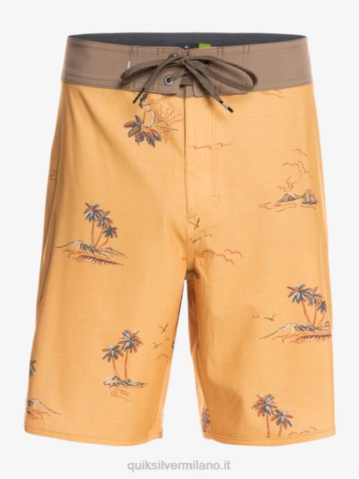 esso Quiksilver uomini surfsilk capesante 19 pantaloncini da surf ocra HTZR1497