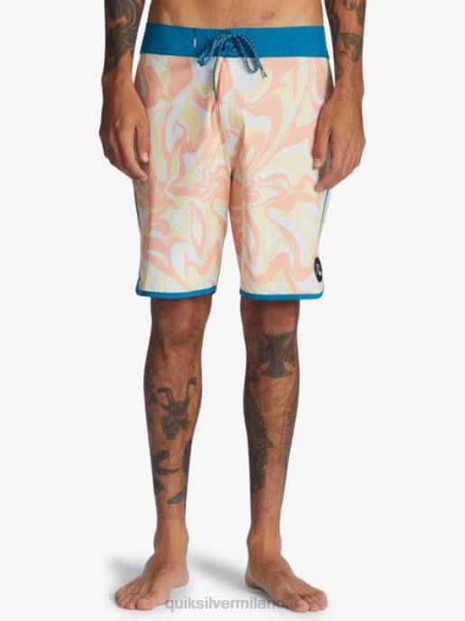 esso Quiksilver uomini surfsilk capesante 19 pantaloncini da surf rosa pesca HTZR1499
