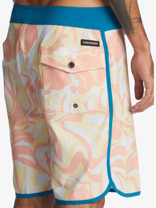 esso Quiksilver uomini surfsilk capesante 19 pantaloncini da surf rosa pesca HTZR1499