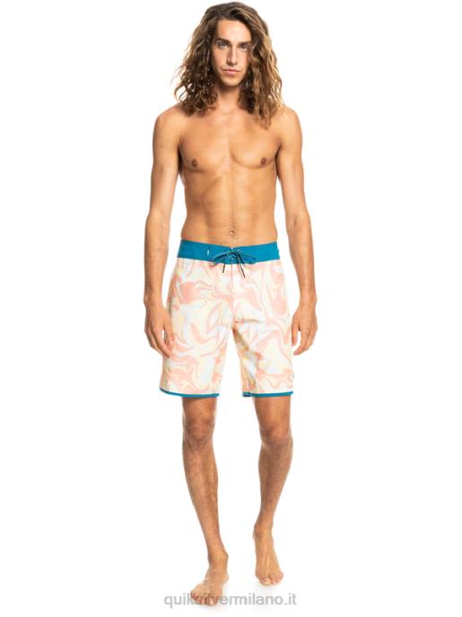 esso Quiksilver uomini surfsilk capesante 19 pantaloncini da surf rosa pesca HTZR1499