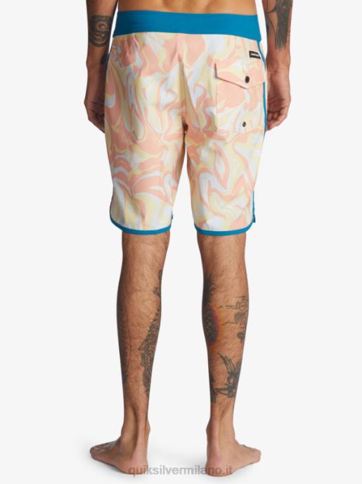 esso Quiksilver uomini surfsilk capesante 19 pantaloncini da surf rosa pesca HTZR1499