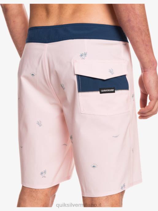 esso Quiksilver uomini surfsilk ha distanziato 19 boardshorts rosa velata HTZR1813