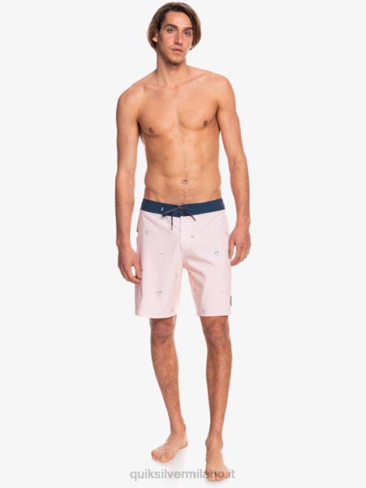 esso Quiksilver uomini surfsilk ha distanziato 19 boardshorts rosa velata HTZR1813