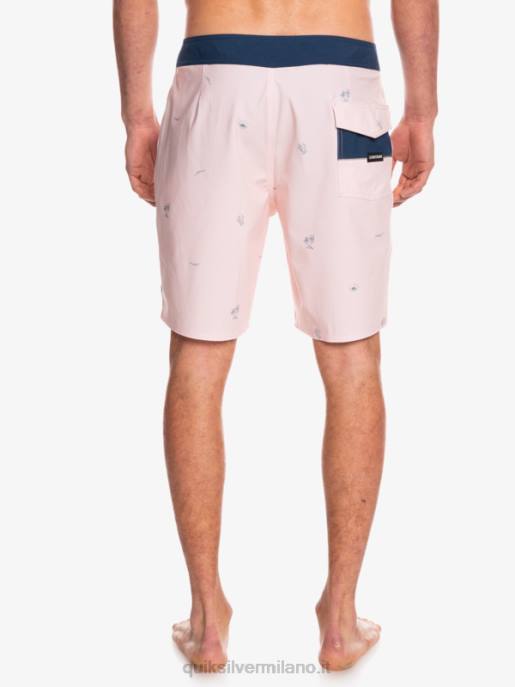 esso Quiksilver uomini surfsilk ha distanziato 19 boardshorts rosa velata HTZR1813