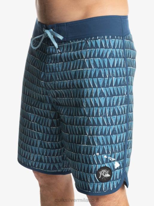 esso Quiksilver uomini surfsilk hawaii capesante 19 pantaloncini da surf azzurro provinciale HTZR1323