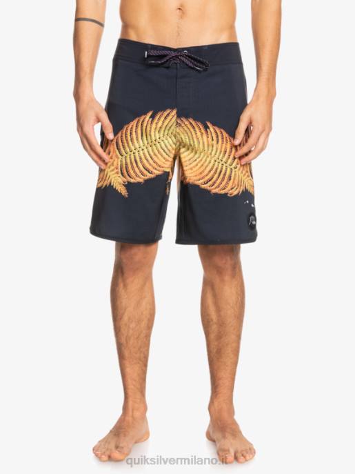 esso Quiksilver uomini surfsilk hawaii capesante 19 pantaloncini da surf nero HTZR1881
