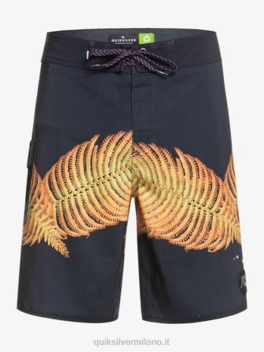 esso Quiksilver uomini surfsilk hawaii capesante 19 pantaloncini da surf nero HTZR1881