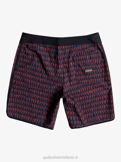 esso Quiksilver uomini surfsilk hawaii capesante 19 pantaloncini da surf vino rubino HTZR1322