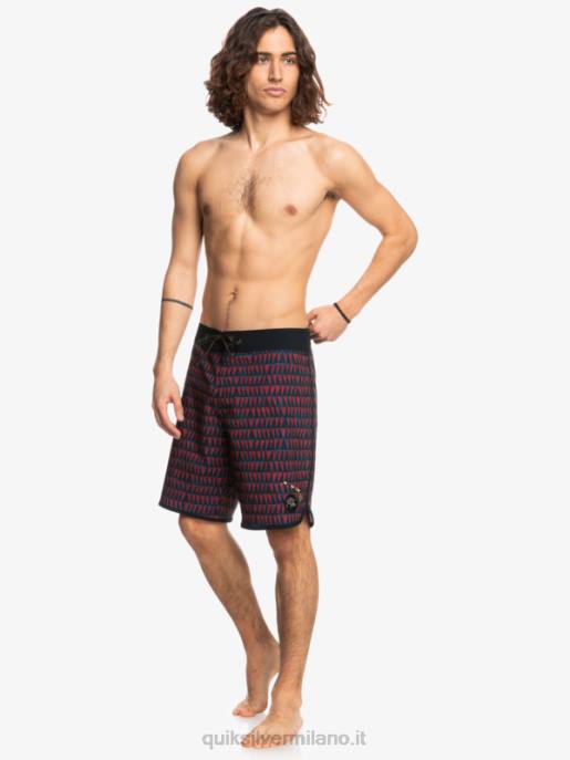 esso Quiksilver uomini surfsilk hawaii capesante 19 pantaloncini da surf vino rubino HTZR1322
