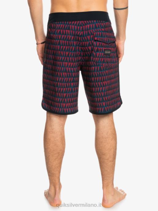 esso Quiksilver uomini surfsilk hawaii capesante 19 pantaloncini da surf vino rubino HTZR1322
