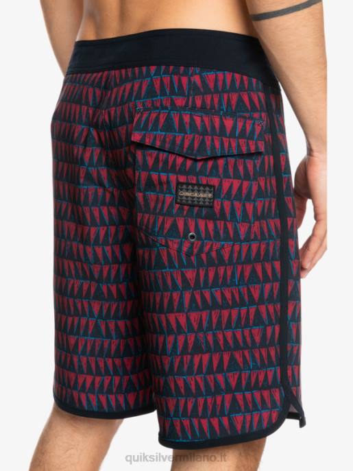 esso Quiksilver uomini surfsilk hawaii capesante 19 pantaloncini da surf vino rubino HTZR1322