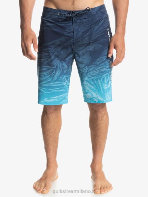 esso Quiksilver uomini surfsilk hawaii homegrown sbiadito 20 boardshorts insegne blu HTZR1609