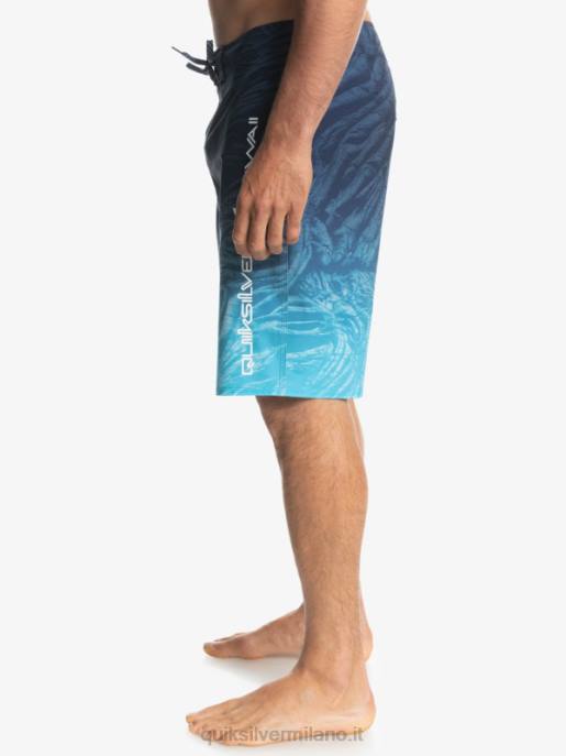 esso Quiksilver uomini surfsilk hawaii homegrown sbiadito 20 boardshorts insegne blu HTZR1609