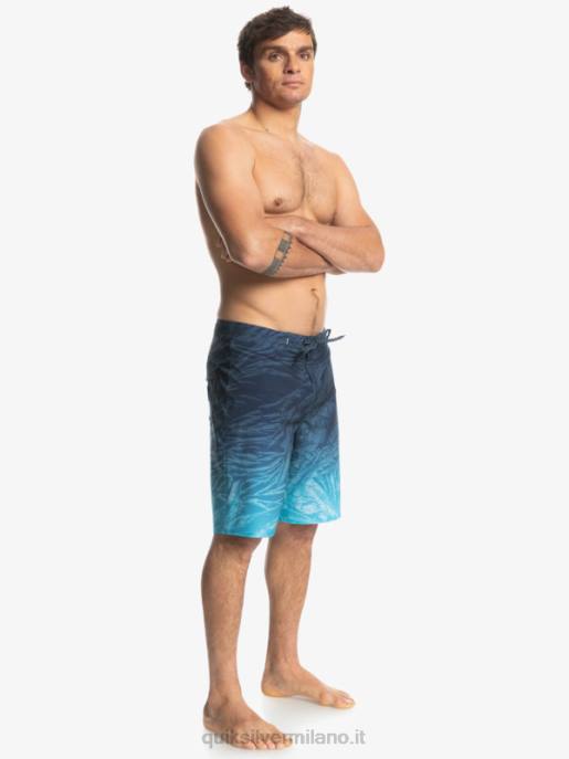 esso Quiksilver uomini surfsilk hawaii homegrown sbiadito 20 boardshorts insegne blu HTZR1609