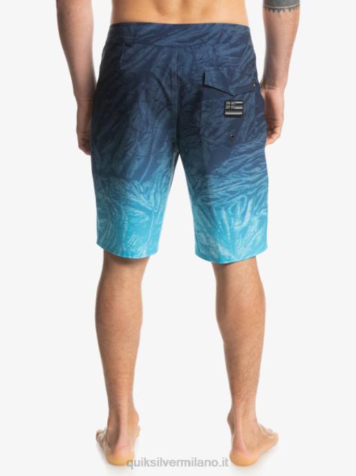 esso Quiksilver uomini surfsilk hawaii homegrown sbiadito 20 boardshorts insegne blu HTZR1609