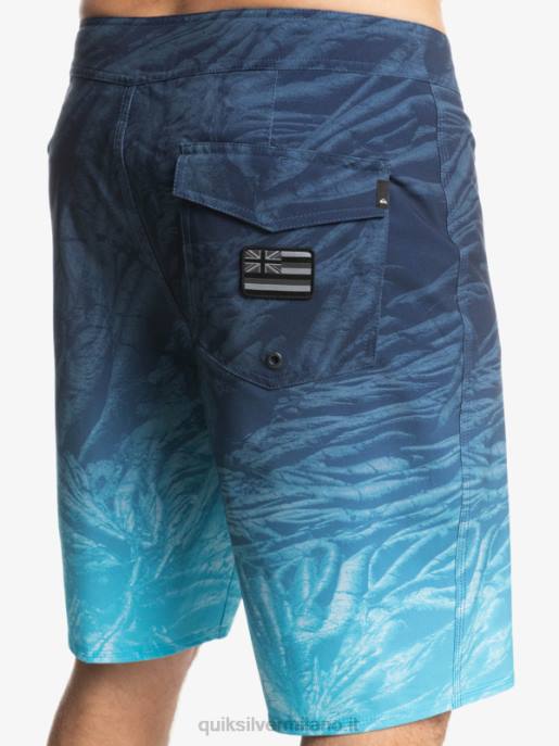 esso Quiksilver uomini surfsilk hawaii homegrown sbiadito 20 boardshorts insegne blu HTZR1609