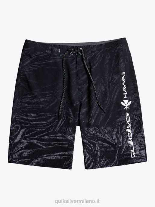 esso Quiksilver uomini surfsilk hawaii homegrown sbiadito 20 boardshorts nero HTZR1608