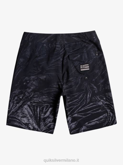 esso Quiksilver uomini surfsilk hawaii homegrown sbiadito 20 boardshorts nero HTZR1608