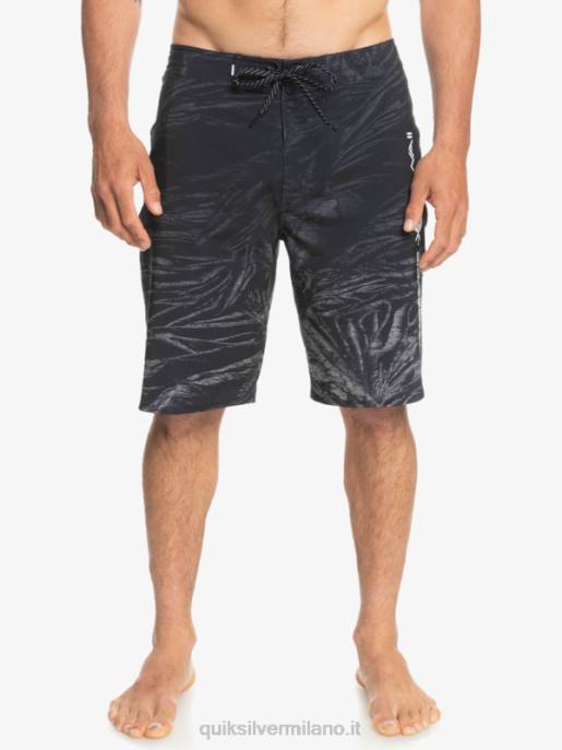 esso Quiksilver uomini surfsilk hawaii homegrown sbiadito 20 boardshorts nero HTZR1608