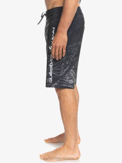 esso Quiksilver uomini surfsilk hawaii homegrown sbiadito 20 boardshorts nero HTZR1608
