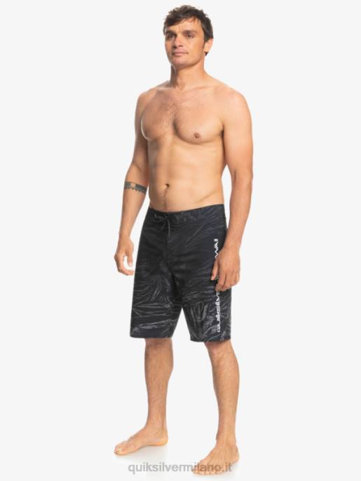 esso Quiksilver uomini surfsilk hawaii homegrown sbiadito 20 boardshorts nero HTZR1608