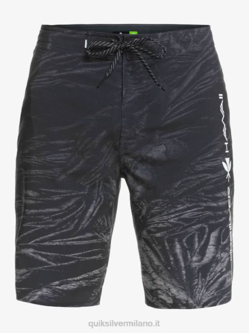 esso Quiksilver uomini surfsilk hawaii homegrown sbiadito 20 boardshorts nero HTZR1608