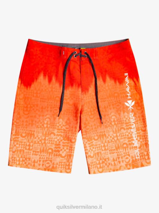 esso Quiksilver uomini surfsilk hawaii homegrown sbiadito 20 boardshorts rosso ad alto rischio HTZR1610