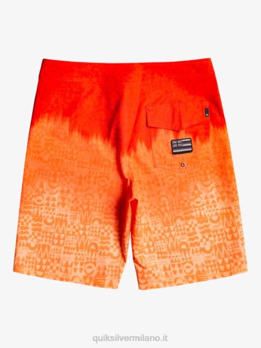 esso Quiksilver uomini surfsilk hawaii homegrown sbiadito 20 boardshorts rosso ad alto rischio HTZR1610