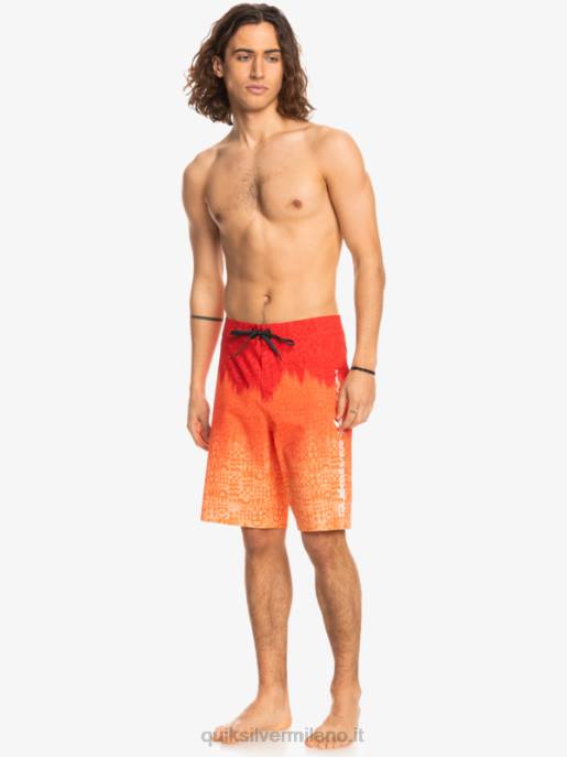 esso Quiksilver uomini surfsilk hawaii homegrown sbiadito 20 boardshorts rosso ad alto rischio HTZR1610