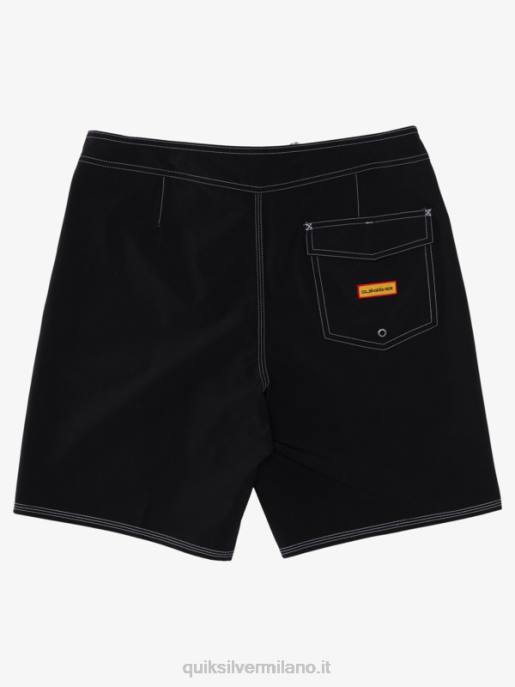 esso Quiksilver uomini surfsilk jaws 19 pantaloncini da surf nero HTZR1126