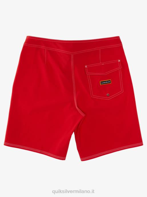 esso Quiksilver uomini surfsilk jaws 19 pantaloncini da surf rosso ad alto rischio HTZR1125