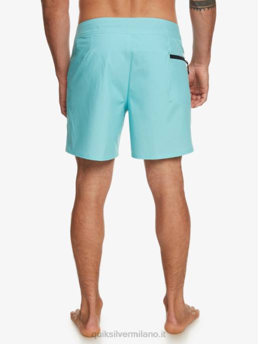 esso Quiksilver uomini surfsilk kaimana 16 pantaloncini da surf blu del fiume HTZR341