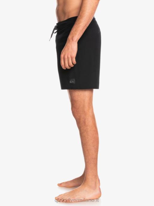 esso Quiksilver uomini surfsilk kaimana 16 pantaloncini da surf nero HTZR338