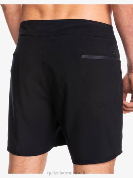 esso Quiksilver uomini surfsilk kaimana 16 pantaloncini da surf nero HTZR338